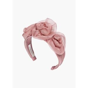 Jennifer Behr 'Triple' Pink Rosette Headband Size OS